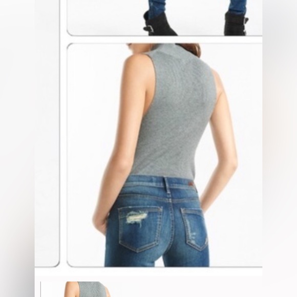 Express distressed mid rise leggings jeans - Picture 3 of 14